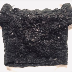Windsor Black Crop Top
